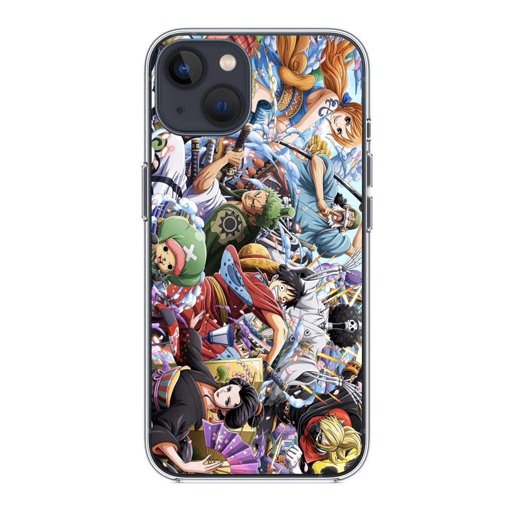Straw Hat Pirates Arc Wano iPhone 14 / 14 Plus Case