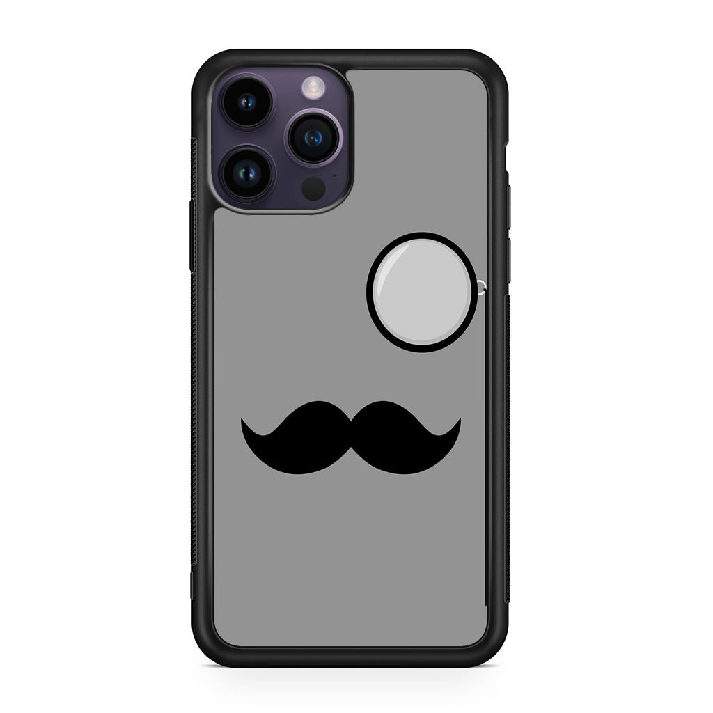 Classy Mustache iPhone 15 Pro 15 Pro Max Case Customilo