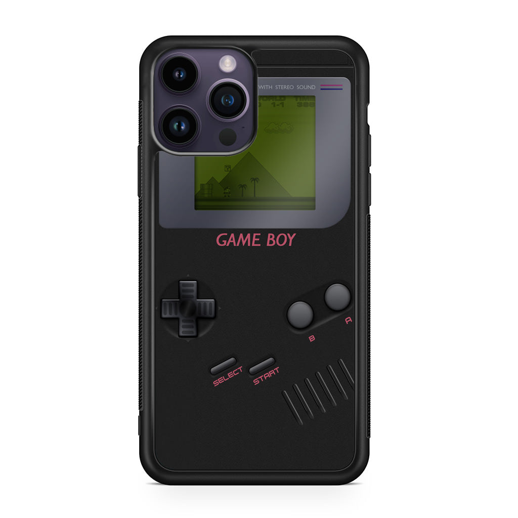 Game Boy Black Model iPhone 14 Pro / 14 Pro Max Case