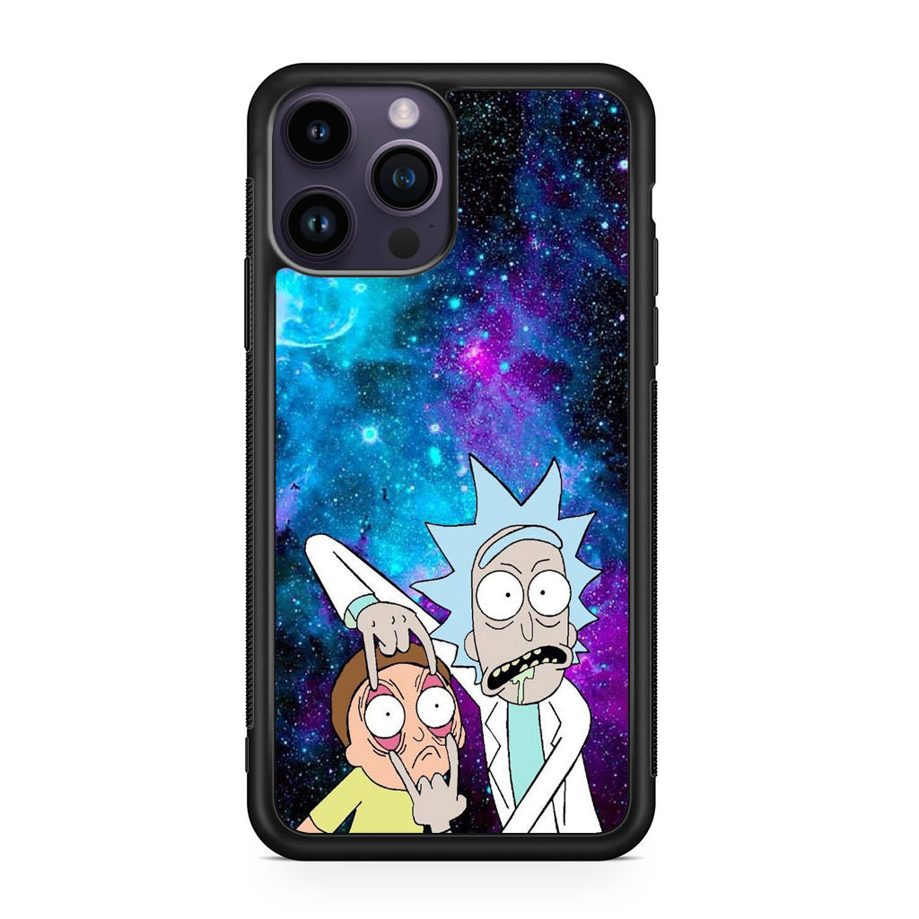 Rick And Morty Open Your Eyes iPhone 14 Pro 14 Pro Max Case