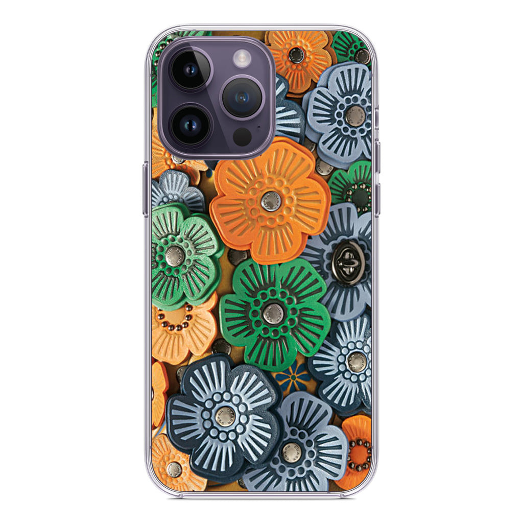 Tea Rose Applique iPhone 14 Pro / 14 Pro Max Case