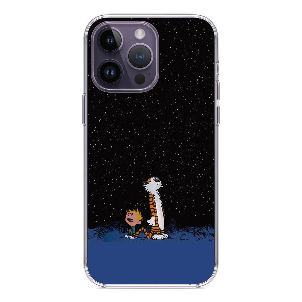 Calvin and Hobbes Space iPhone 14 Pro / 14 Pro Max Case