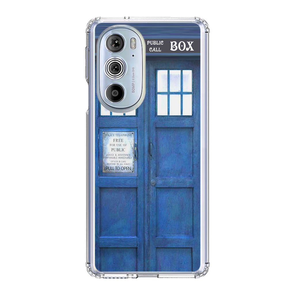 Blue Police Call Box Motorola Edge Plus 2022 Case