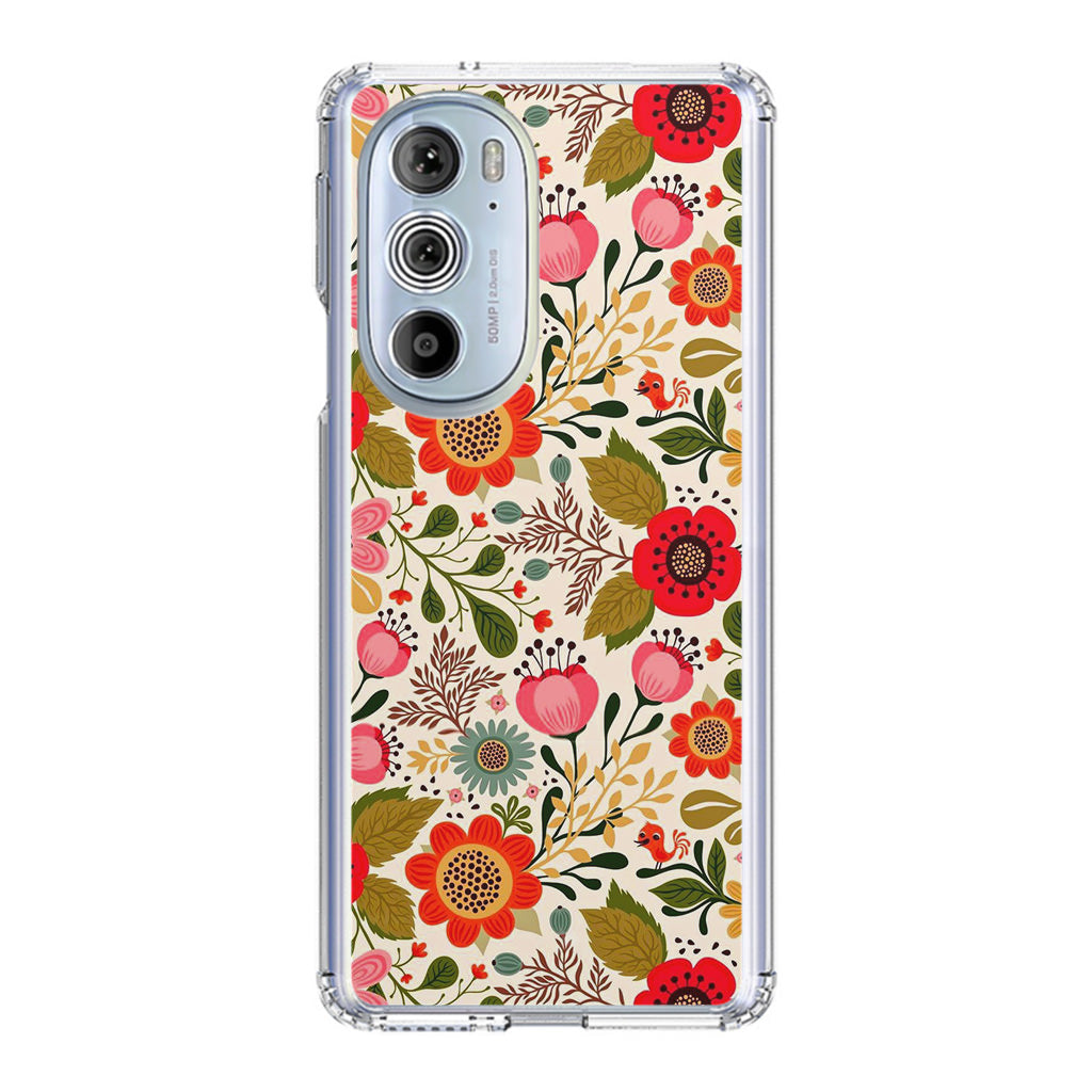 Hello Spring Pattern Motorola Edge Plus 2022 Case