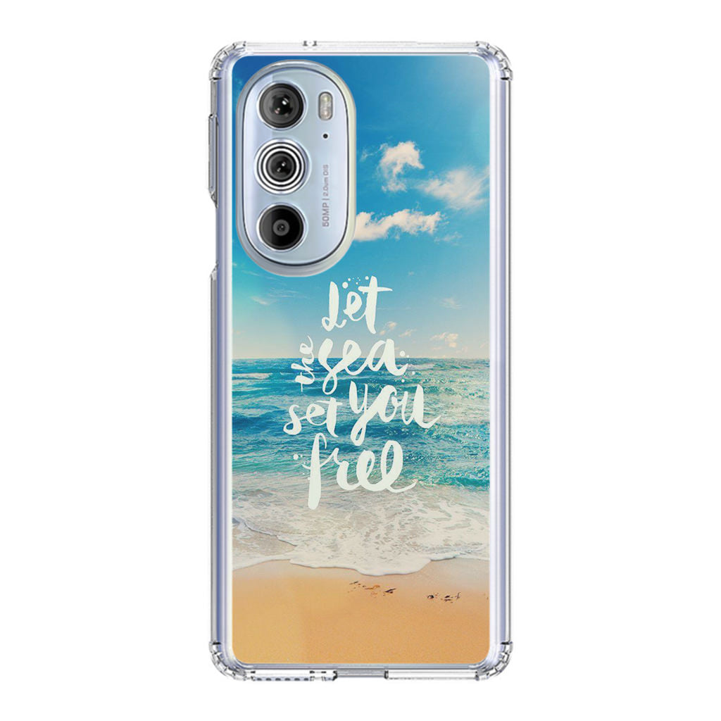 The Sea Set You Free Motorola Edge Plus 2022 Case