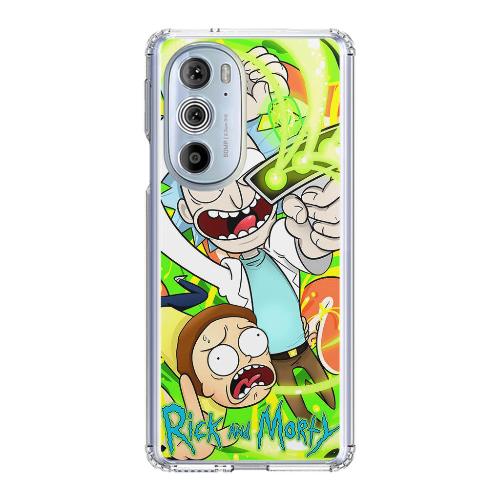 Rick And Morty Shoot Portal Gun Motorola Edge Plus 2022 Case