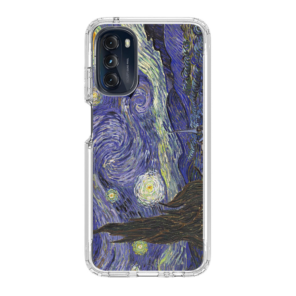 Dr Who Tardis In Van Gogh Starry Night Motorola Moto G 5G 2022 Case