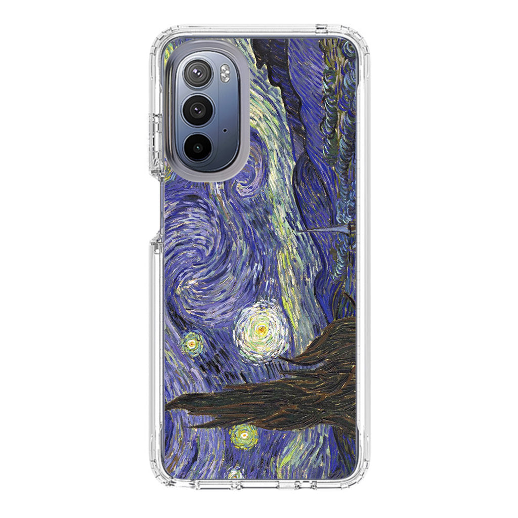Dr Who Tardis In Van Gogh Starry Night Motorola Moto G Stylus 5G 2022 Case