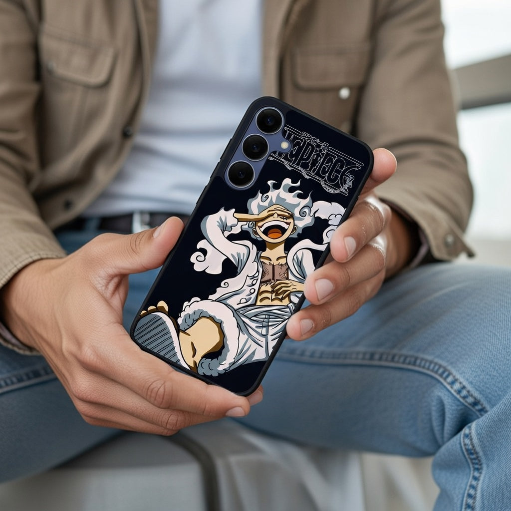 Gear 5 Iconic Laugh Case - Premium Anime Design - Samsung