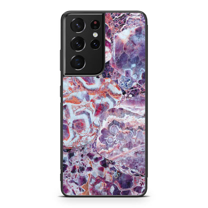 Purple Marble Galaxy S21 Ultra Case