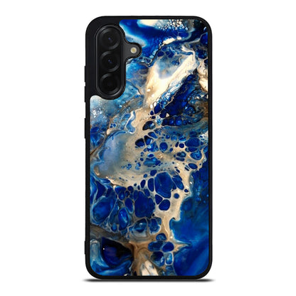 Abstract Golden Blue Paint Art Samsung Galaxy A26 5G / A36 5G / A56 5G Case