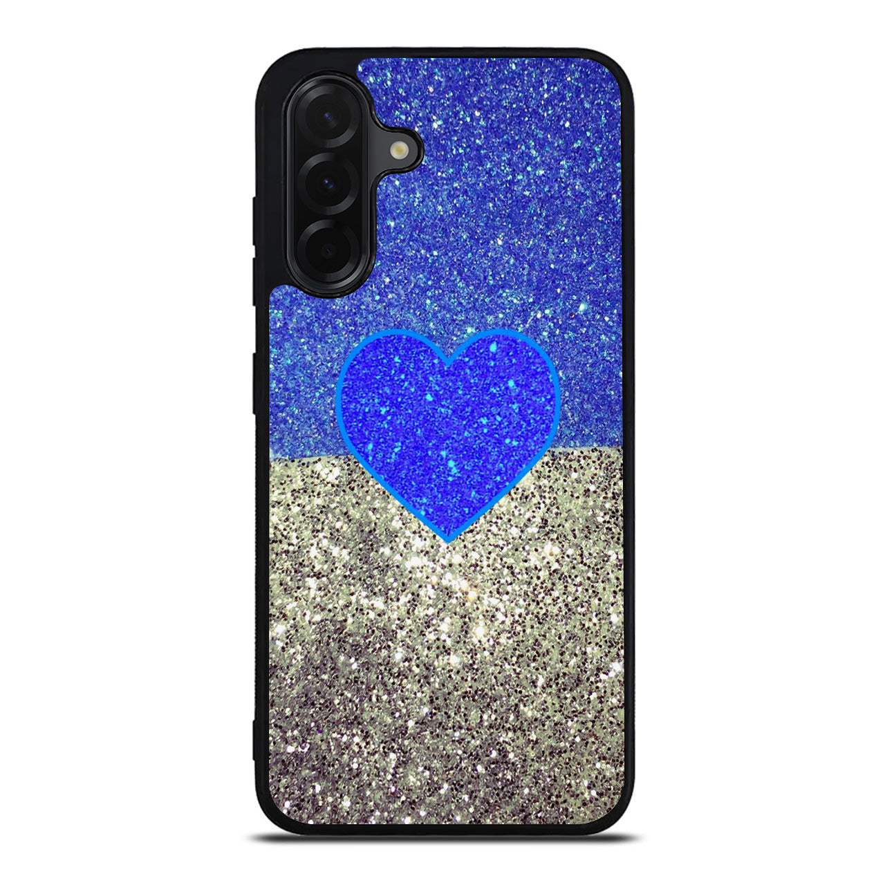 Love Glitter Blue and Grey Samsung Galaxy A26 5G / A36 5G / A56 5G Case