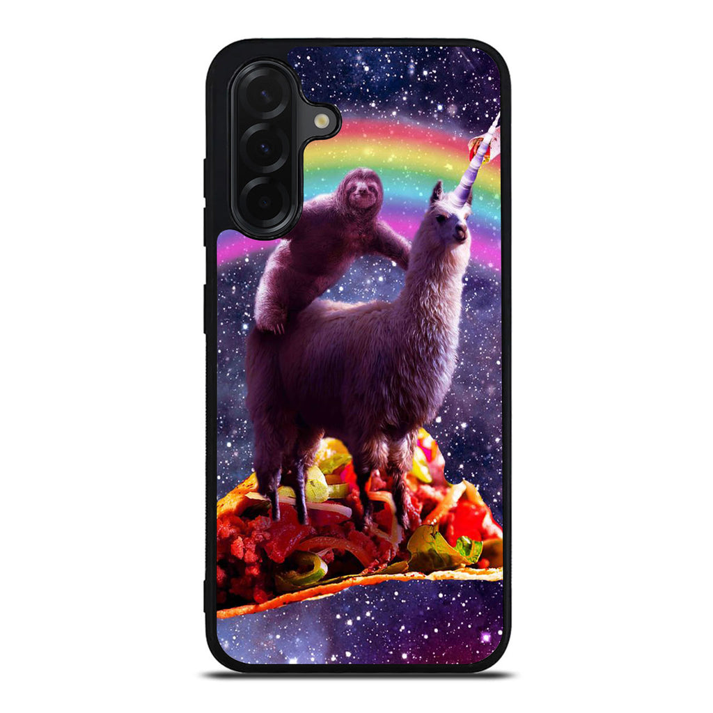 LLama And Sloth On Space Samsung Galaxy A26 5G / A36 5G / A56 5G Case