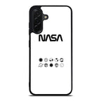 NASA Minimalist White Samsung Galaxy A26 5G / A36 5G / A56 5G Case