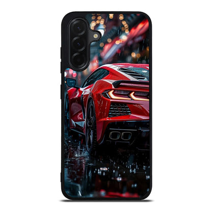 Red Sport Car in the Rain Samsung Galaxy A26 5G / A36 5G / A56 5G Case