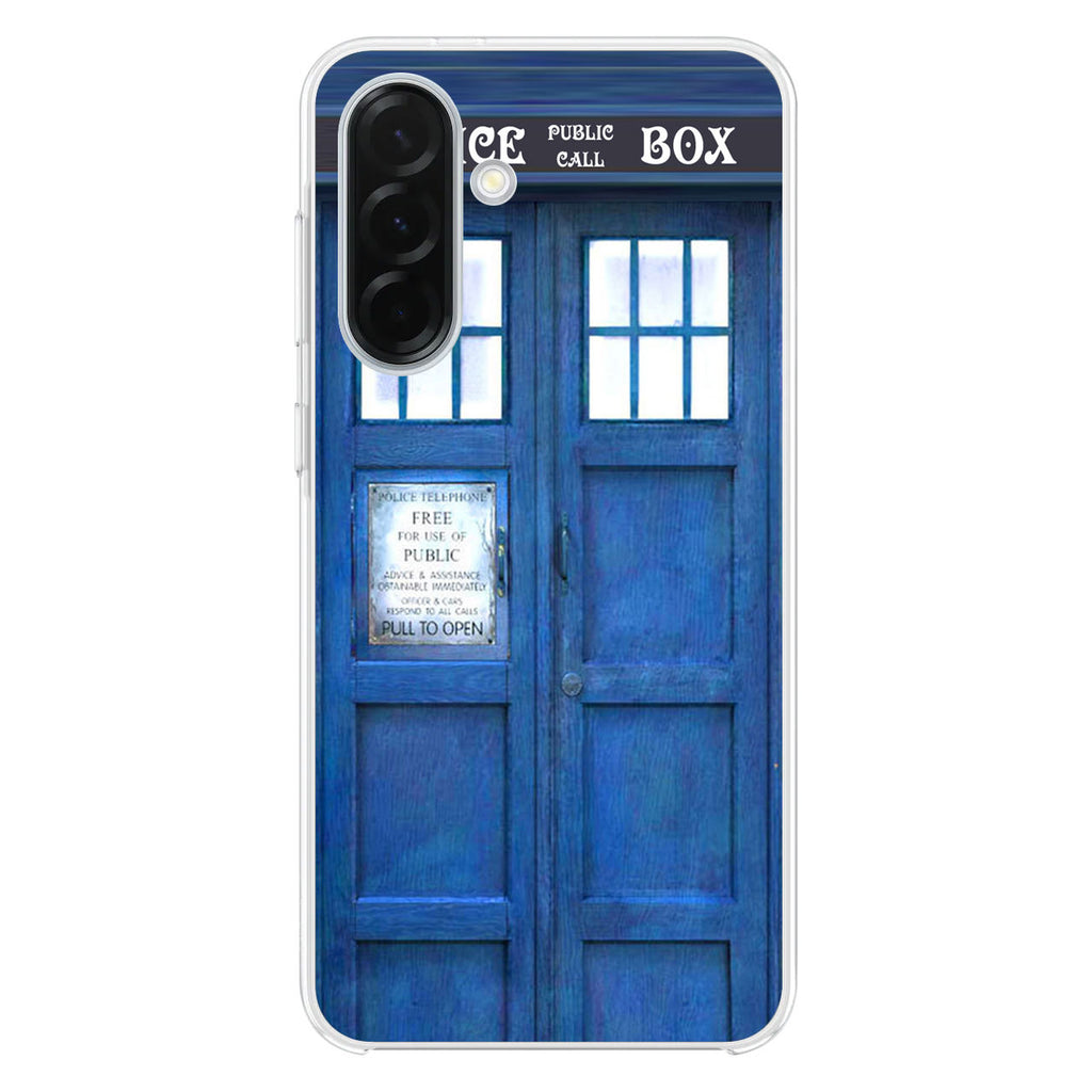 Blue Police Call Box Samsung Galaxy A26 5G / A36 5G / A56 5G Case