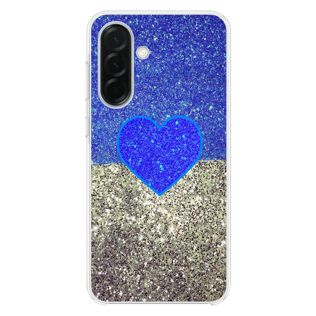 Love Glitter Blue and Grey Samsung Galaxy A26 5G / A36 5G / A56 5G Case