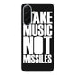 Make Music Not Missiles Samsung Galaxy A26 5G / A36 5G / A56 5G Case