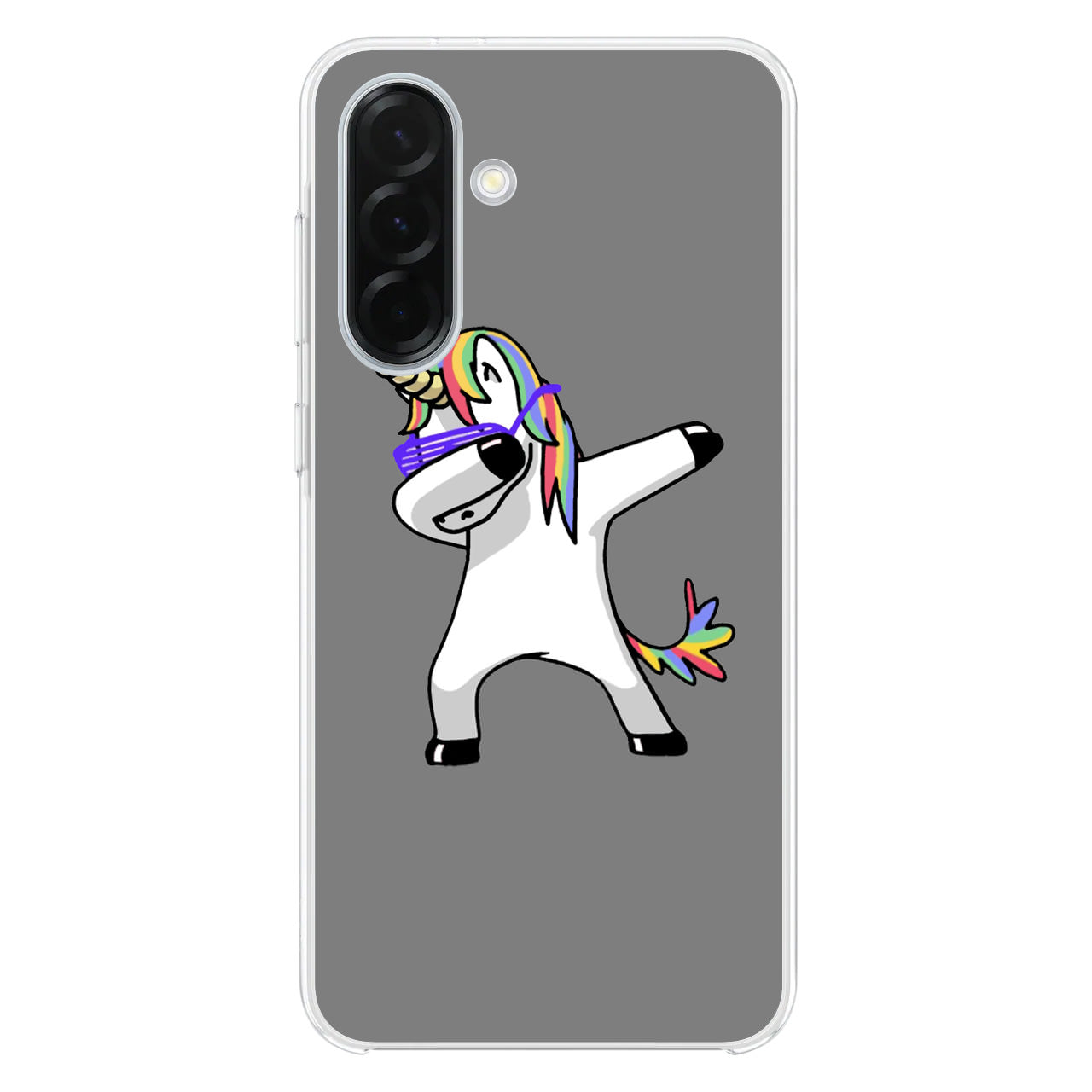 Unicorn Dabbing Grey Samsung Galaxy A26 5G / A36 5G / A56 5G Case