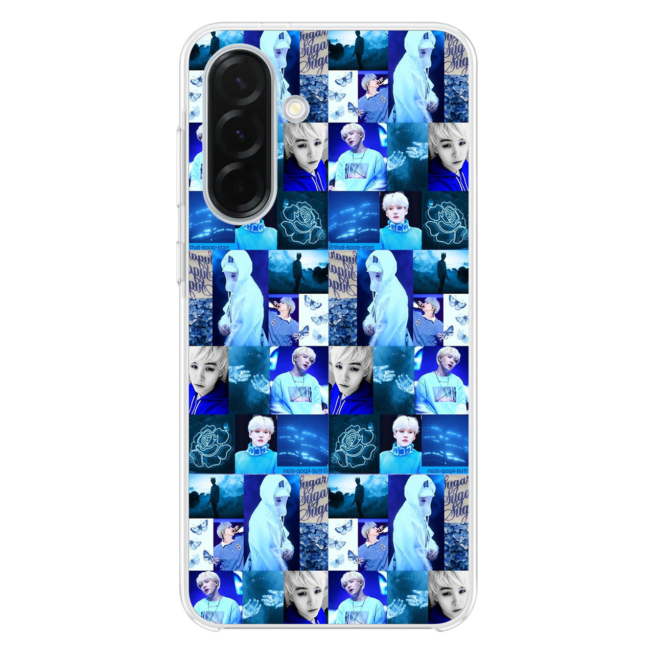 BTS Suga Blue Aesthetic Collage Samsung Galaxy A26 5G / A36 5G / A56 5G Case