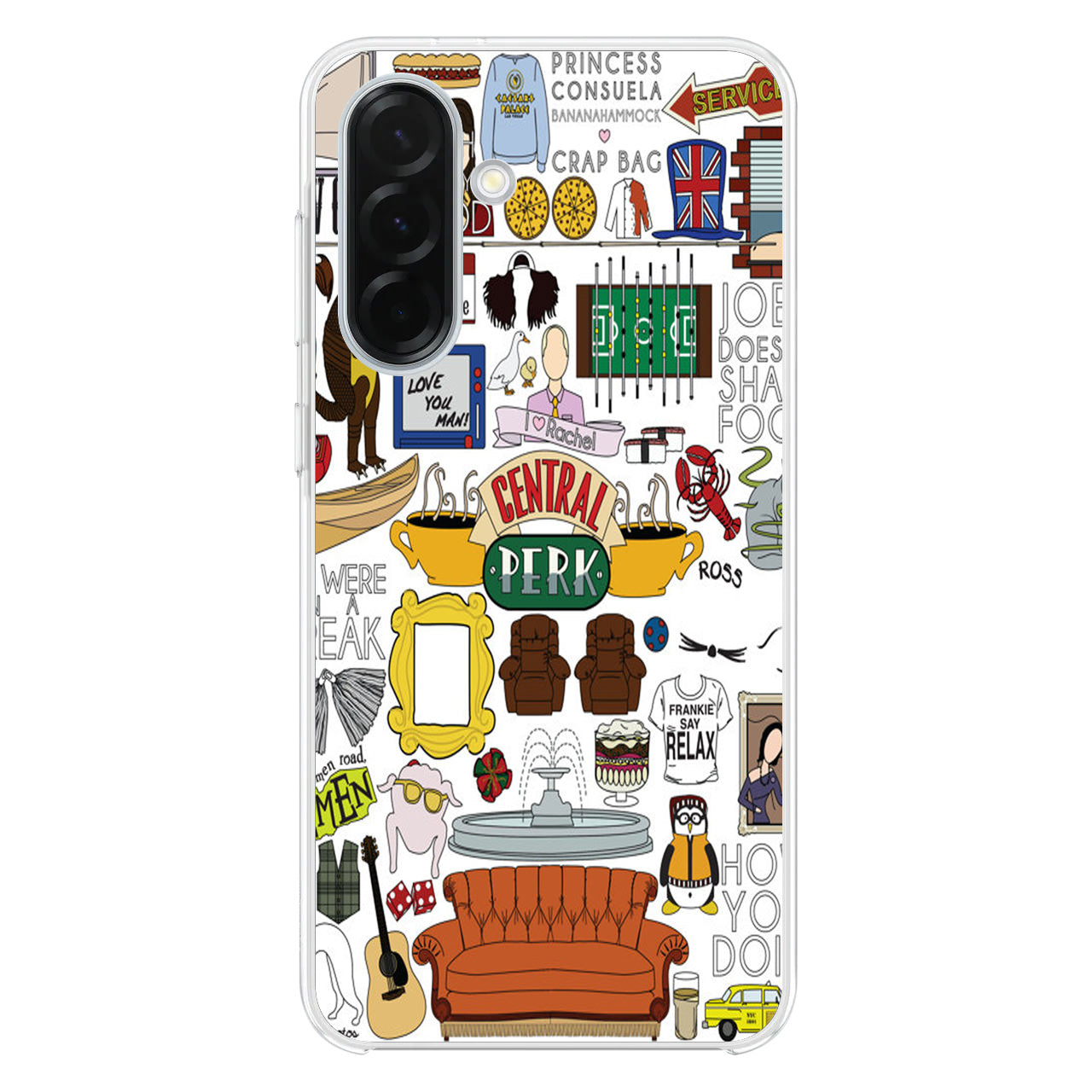 Friends TV Show Central Perk Sticker Samsung Galaxy A26 5G / A36 5G / A56 5G Case