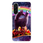 LLama And Sloth On Space Samsung Galaxy A26 5G / A36 5G / A56 5G Case
