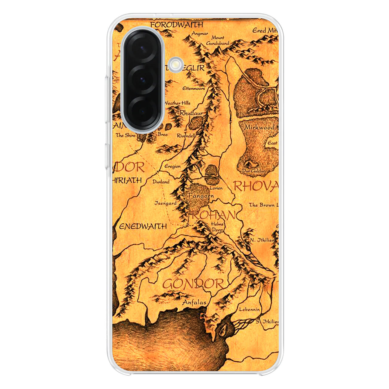 Middle Earth Map Hobbit Samsung Galaxy A26 5G / A36 5G / A56 5G Case