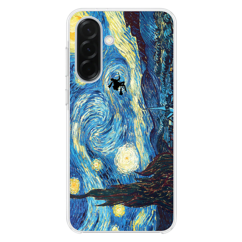 Witch Flying In Van Gogh Starry Night Samsung Galaxy A26 5G / A36 5G / A56 5G Case