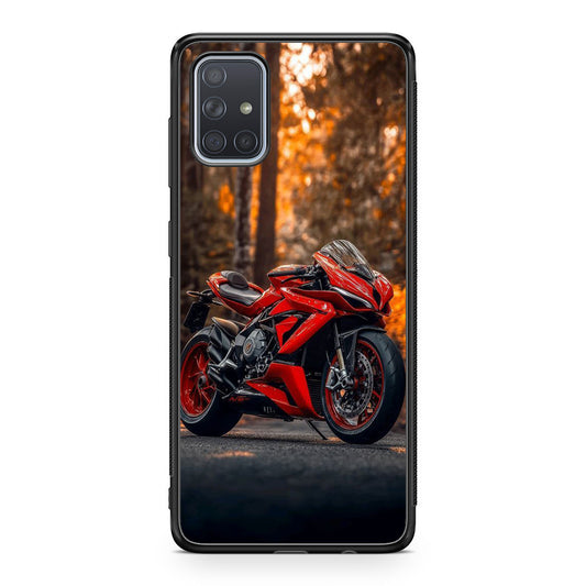 Crimson Velocity in Autumn Flame Galaxy A51 / A71 Case