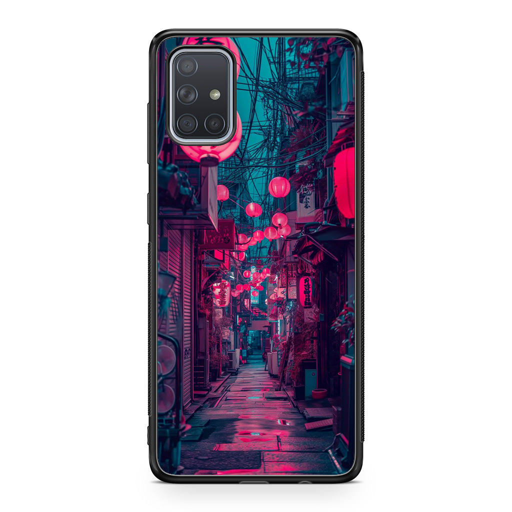 Neon Veins of the Night Market Galaxy A51 / A71 Case