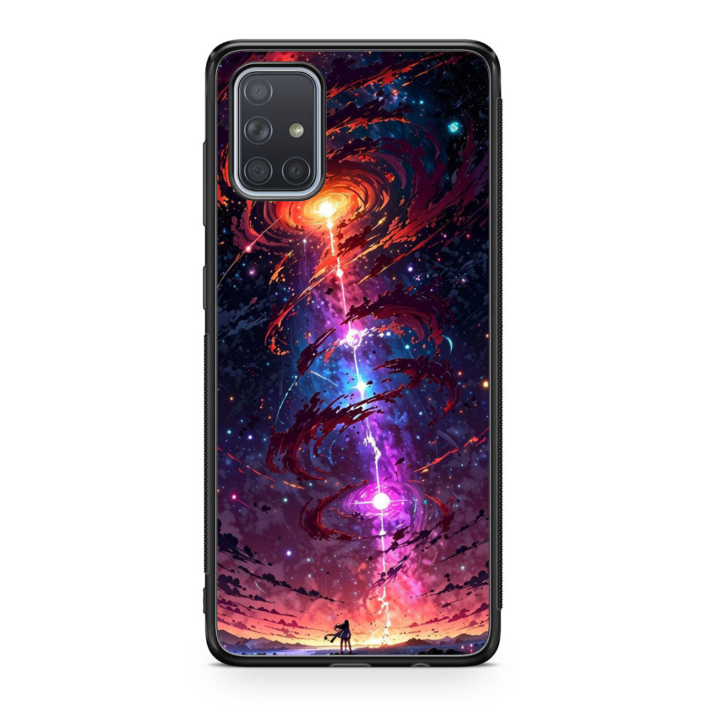 Stargazer at the Axis of Creation Galaxy A51 / A71 Case