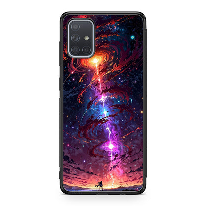 Stargazer at the Axis of Creation Galaxy A51 / A71 Case