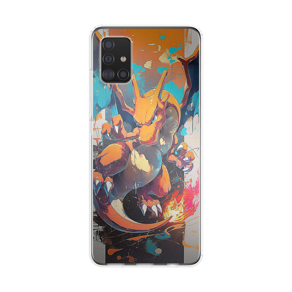 Charizard Inferno on Canvas Galaxy A51 / A71 Case
