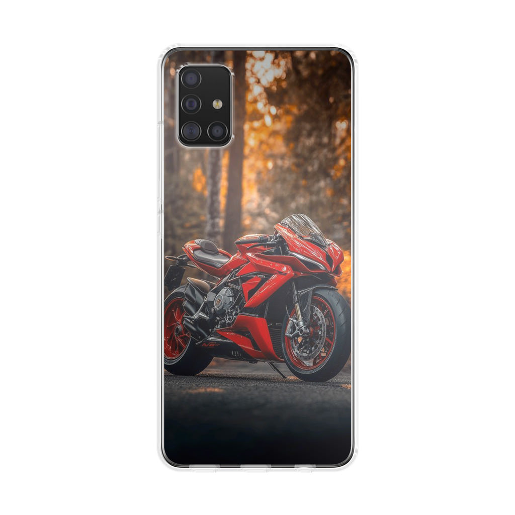 Crimson Velocity in Autumn Flame Galaxy A51 / A71 Case
