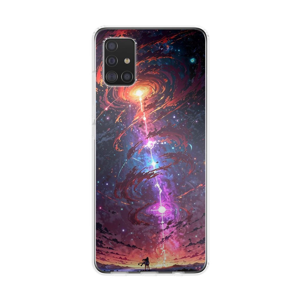 Stargazer at the Axis of Creation Galaxy A51 / A71 Case