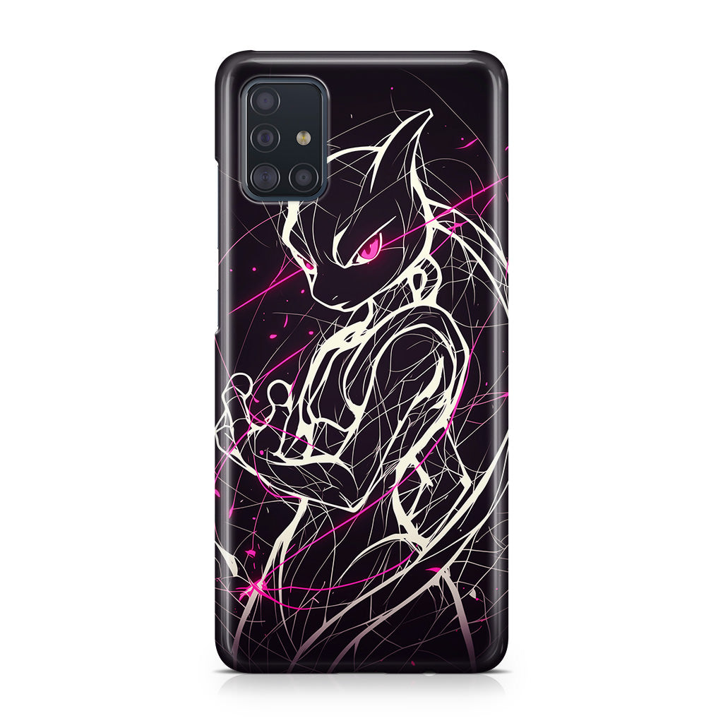 Mewtwo Cosmic Energy Galaxy A51 / A71 Case