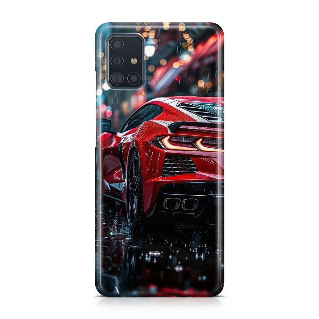 Red Sport Car in the Rain Galaxy A51 / A71 Case