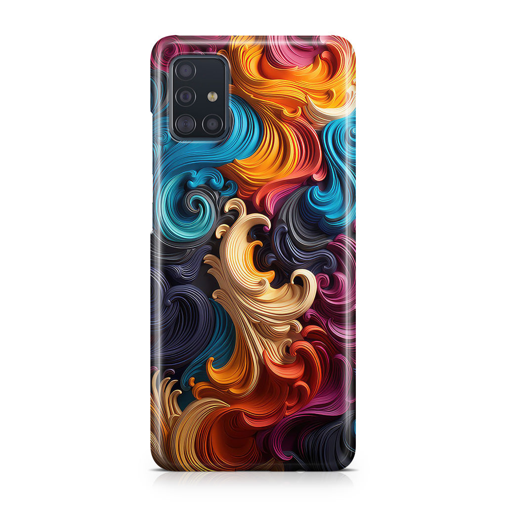 The Dance of Abstract Waves Galaxy A51 / A71 Case