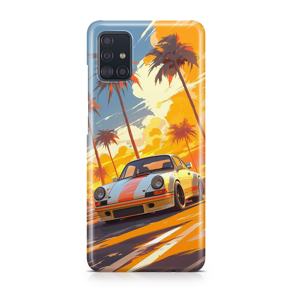Turbo Dreams in Neon Palms Galaxy A51 / A71 Case