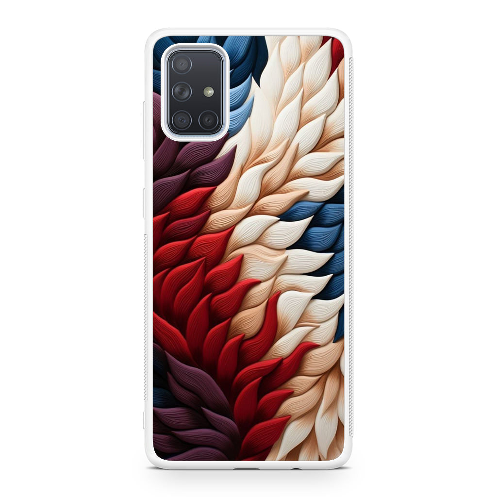 Colorful Feathers Art Galaxy A51 / A71 Case