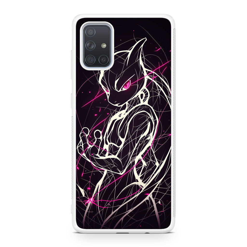 Mewtwo Cosmic Energy Galaxy A51 / A71 Case