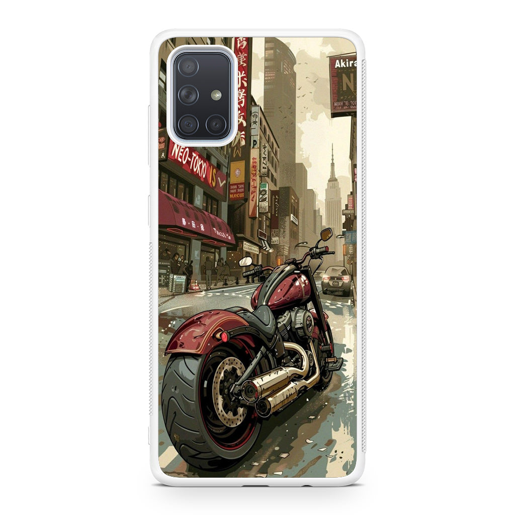 Motorcycle In Tokyo Streets Galaxy A51 / A71 Case