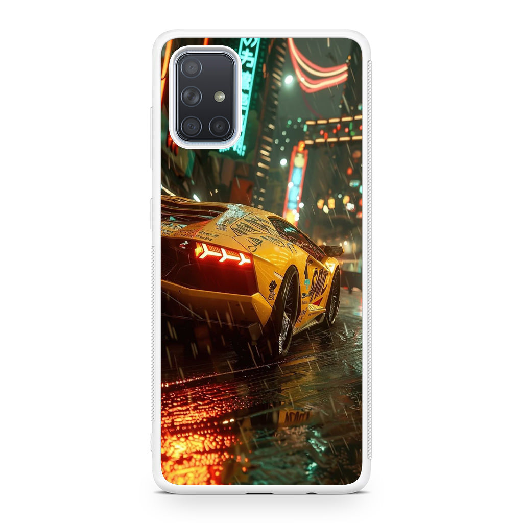 Night Drift Thunder Neon Streets Galaxy A51 / A71 Case