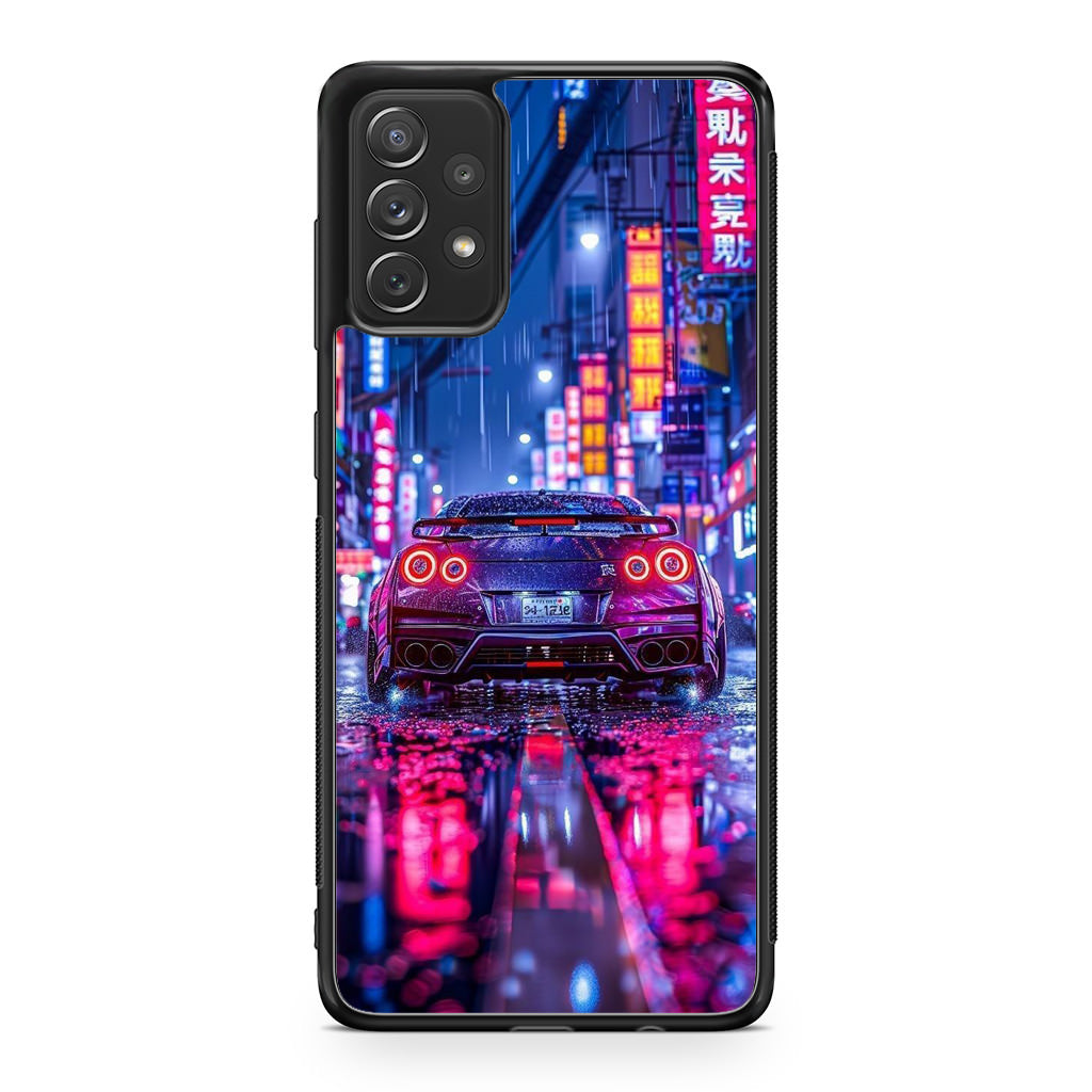 Neon Midnight Drift Tokyo Rain Galaxy A23 5G Case