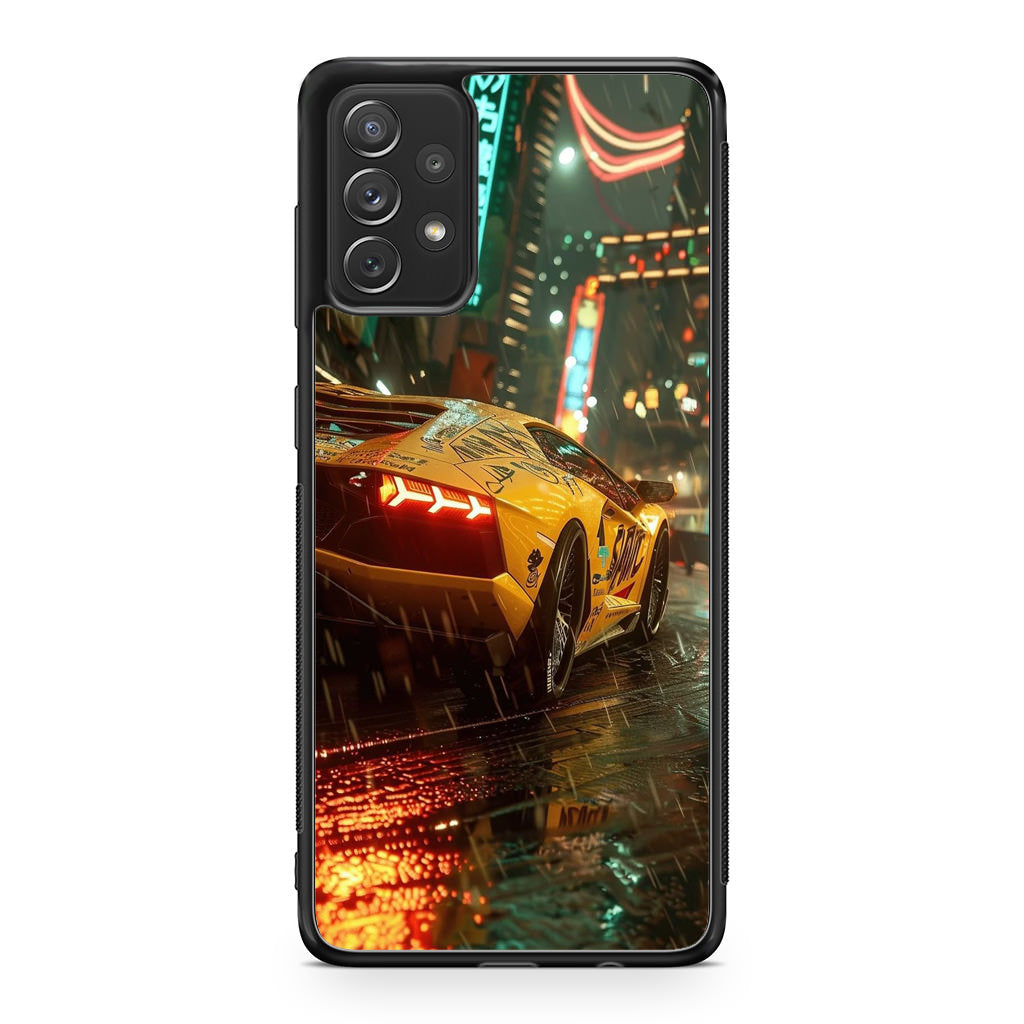 Night Drift Thunder Neon Streets Galaxy A23 5G Case