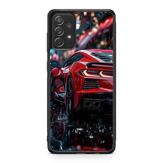 Red Sport Car in the Rain Galaxy A23 5G Case