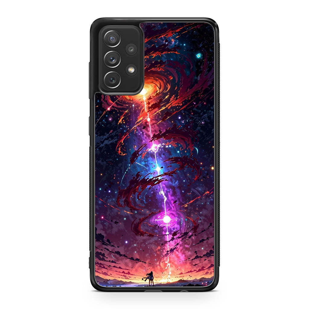 Stargazer at the Axis of Creation Galaxy A32 / A52 / A72 Case