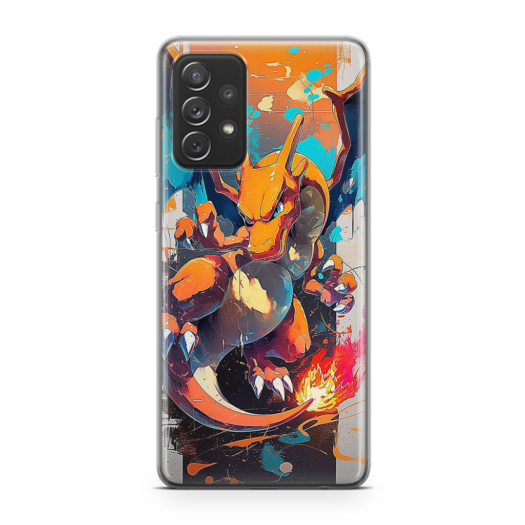 Charizard Inferno on Canvas Samsung Galaxy A53 5G Case