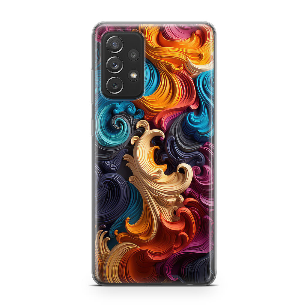 The Dance of Abstract Waves Galaxy A23 5G Case