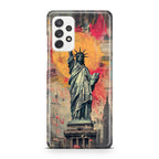 Canvas Art Statue of Liberty Galaxy A32 / A52 / A72 Case